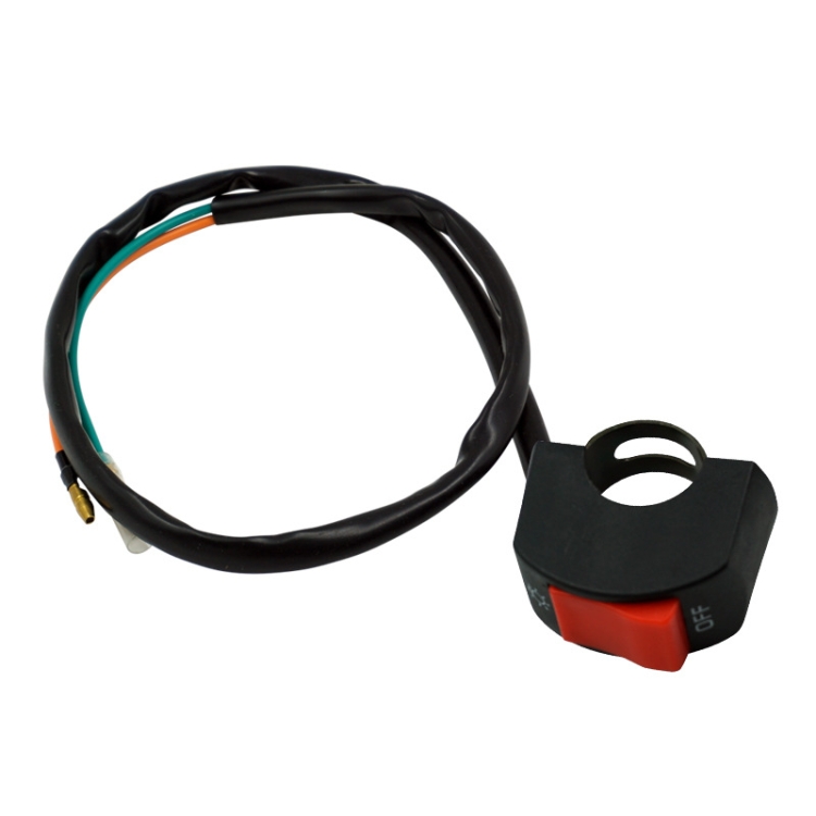 

5 PCS Motorcycle Handlebar Tap Switch LED Headlight Break Extinguishing Fire Double Flash Switch(Red Button)