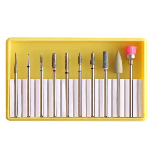 

Nail Alloy Tungsten Steel Ceramic Grinding Machine Accessories Nail Grinding Heads Set Polishing Tool, Color Classification: BH-02