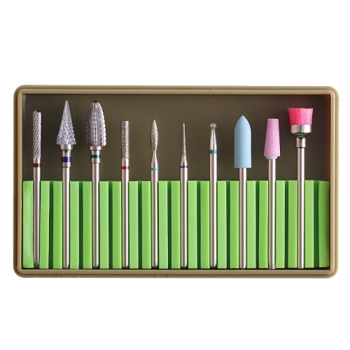 

Nail Alloy Tungsten Steel Ceramic Grinding Machine Accessories Nail Grinding Heads Set Polishing Tool, Color Classification: BH-05