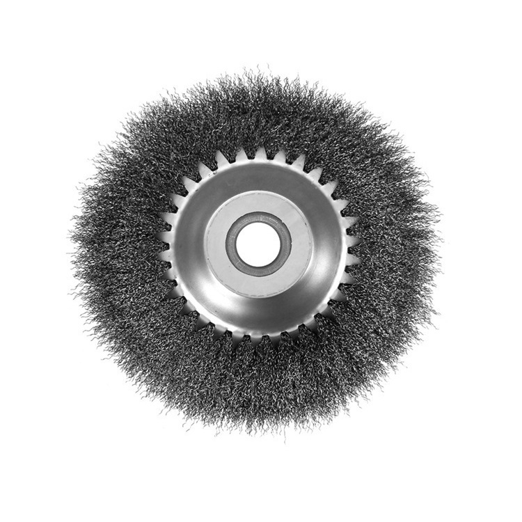 

8 Inch Lawn Mower Fine Wire Iron Block Rust Removal Wheel Floor Dust Removal Steel Wire
