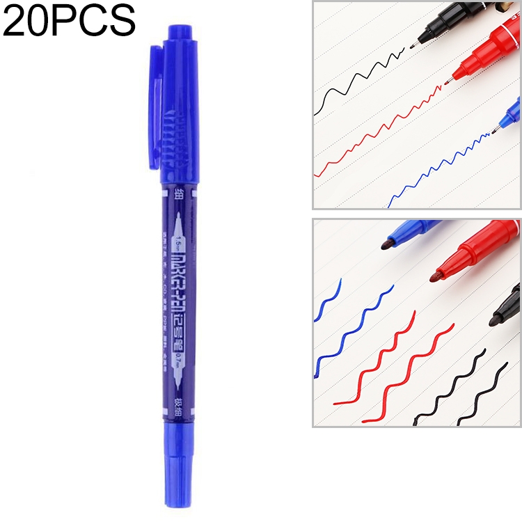 

10 PCS Quick-Drying Permanent Painting Marker Pen DIY Kids Art Drawing Oil Pen(Blue)