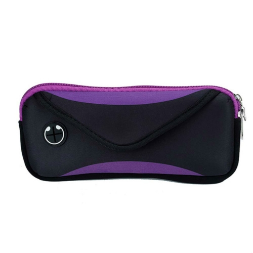 

Sports Running Mobile Phone Waterproof Waist Bag, Specification:Under 7 inches(Purple)