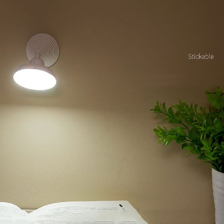

Human Body Induction 360 Degree Rotating USB Charging LED Night Light Smart Cabinet Wall Lamp Bedside Lamp, Power source: 1W(White Light)