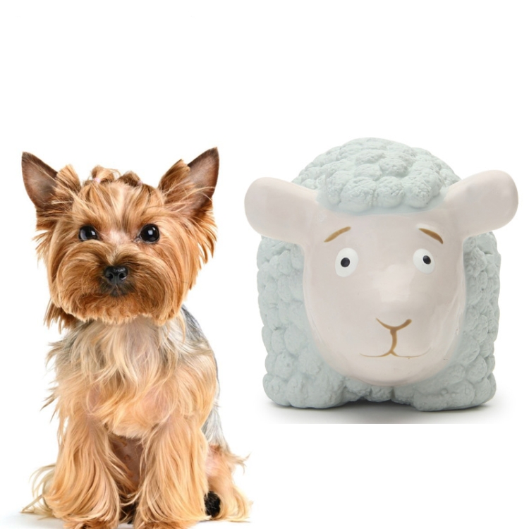 

Pet Toy Dog Toy Sounding Ball Animal Shape Latex Toy, Specification: Grayish Sheep