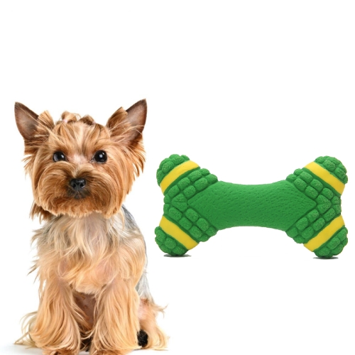 

Pet Toy Dog Toy Sounding Ball Animal Shape Latex Toy, Specification: Green Latex Butterfly Bone