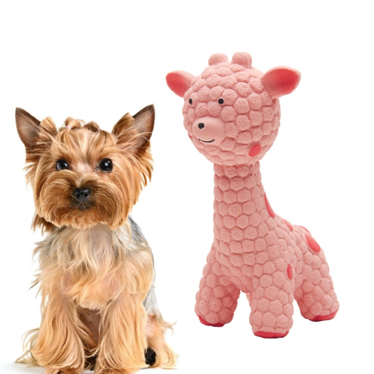 

Pet Toy Dog Toy Sounding Ball Animal Shape Latex Toy, Specification: Pink Deer