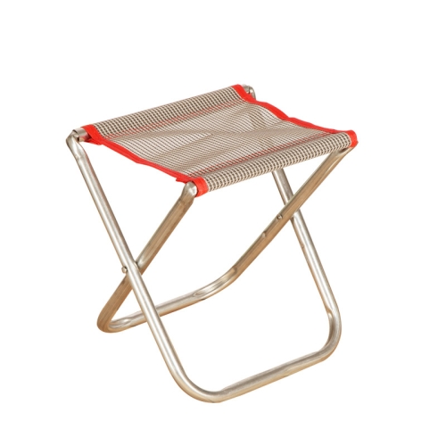 

3 PCS Metal Folding Stool Portable Outdoor Mesh Small Chair, Random Color Delivery