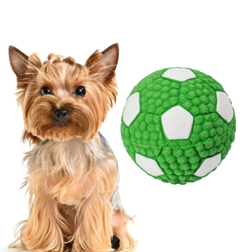 

Dog Toy Latex Dog Bite Sound Ball Pet Toys, Specification: Large Football (Green)