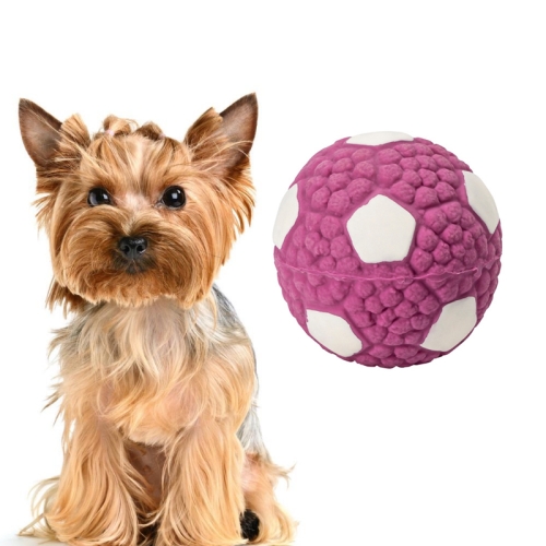 

Dog Toy Latex Dog Bite Sound Ball Pet Toys, Specification: Small Football (Purple)