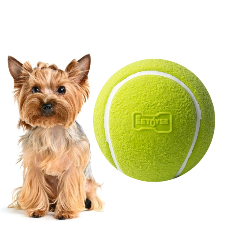 

Dog Toy Latex Dog Bite Sound Ball Pet Toys, Specification: Green Tennis