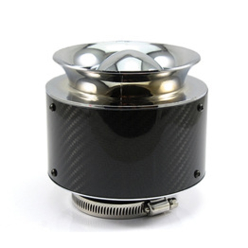 

013 Car Universal Modified High Flow Carbon Fiber Mushroom Head Style Air Filter, Specification: Small 60mm Inner Diameter