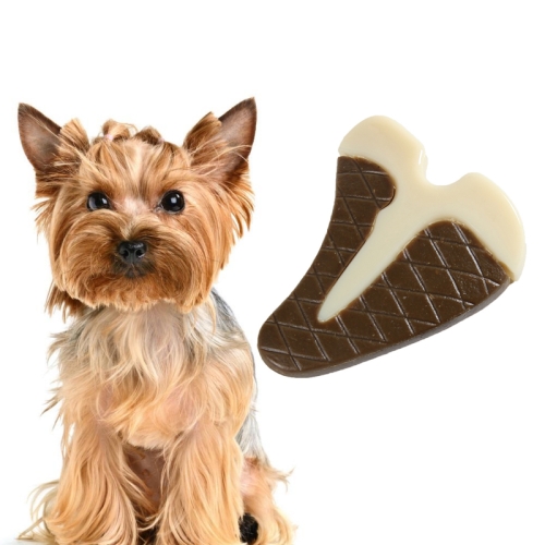 

Pet Bite Resistant Toy Nylon Cowhide Molar Teeth Eating Play Bone Dog Toy, Specification: Small (Steak)