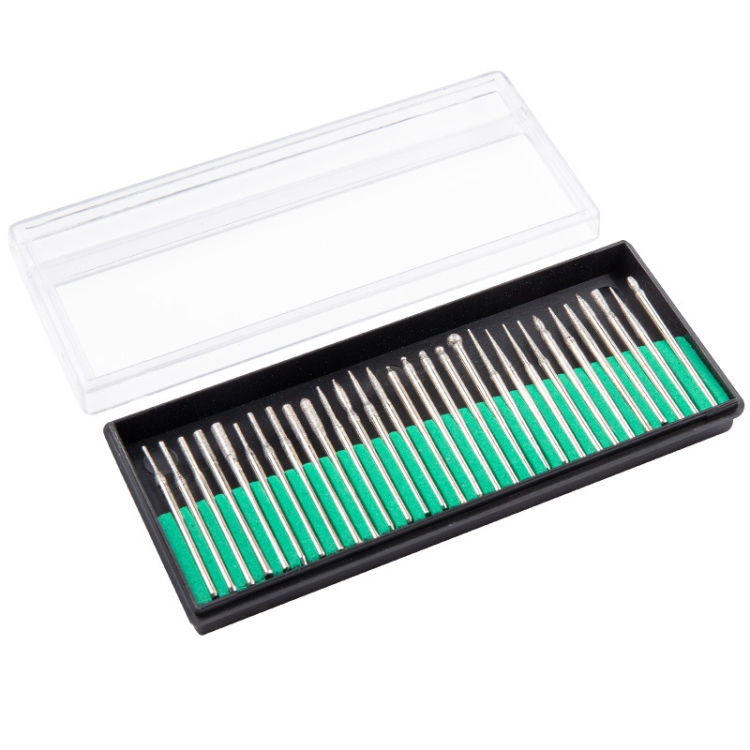 

3 PCS 30 Sticks Diamond Nail Polish Heads Set Crystal Phototherapy And Grinding Machine Accessories Tools