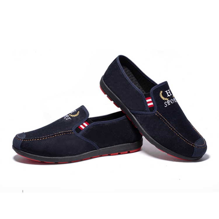 

Male Spring Breathable Cloth Shoes Canvas Low-Top Casual Men Shoes, Size: 41(Blue)