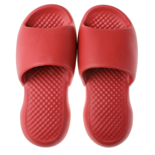 

Female Super Thick Soft Bottom Plastic Slippers Summer Indoor Home Defensive Bathroom Slippers, Size: 35-36(Red Wine)