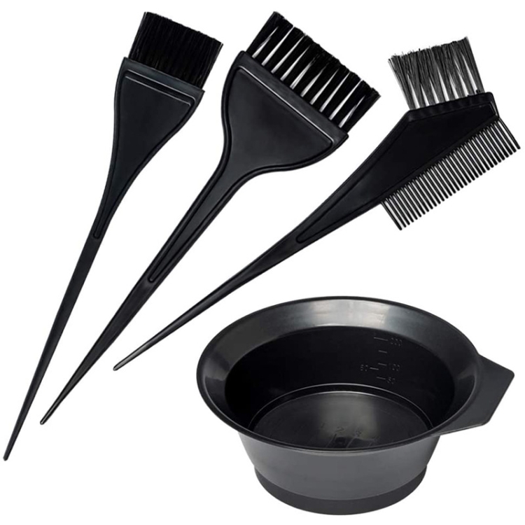 

5 Sets Hair Dyeing Salon Comb Tool Set Hair Salon Mixing Bowl Care Brush