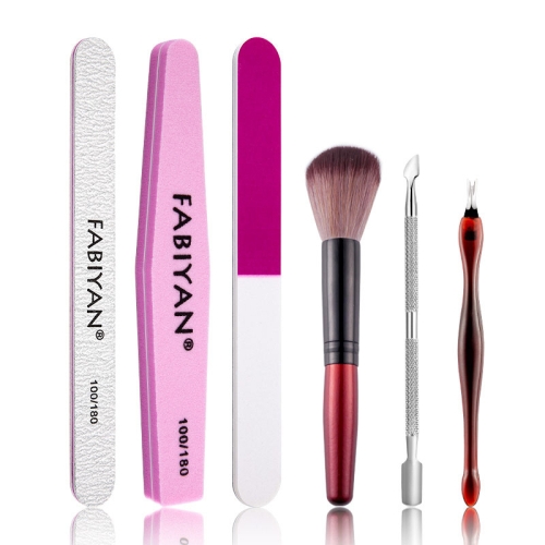 

FABIYAN Nail Art Tool Set Manicure Disarm Tool Set, Specification: 6-piece Set