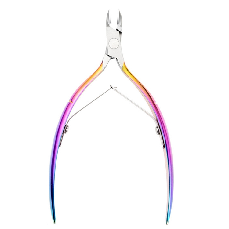 

Color Titanium Long Handle FABIYAN Nail Clippers Nail Art Dead Skin Cutting Chick-Nosed Pliers