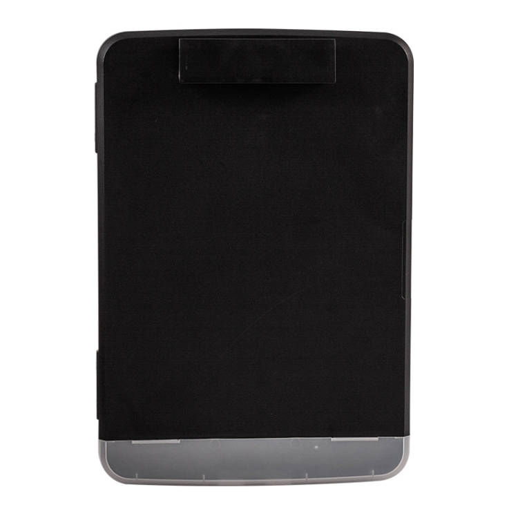

A4 Desktop Plastic Folder Data File Storage Box With Copy Panel Clip Function(Black)