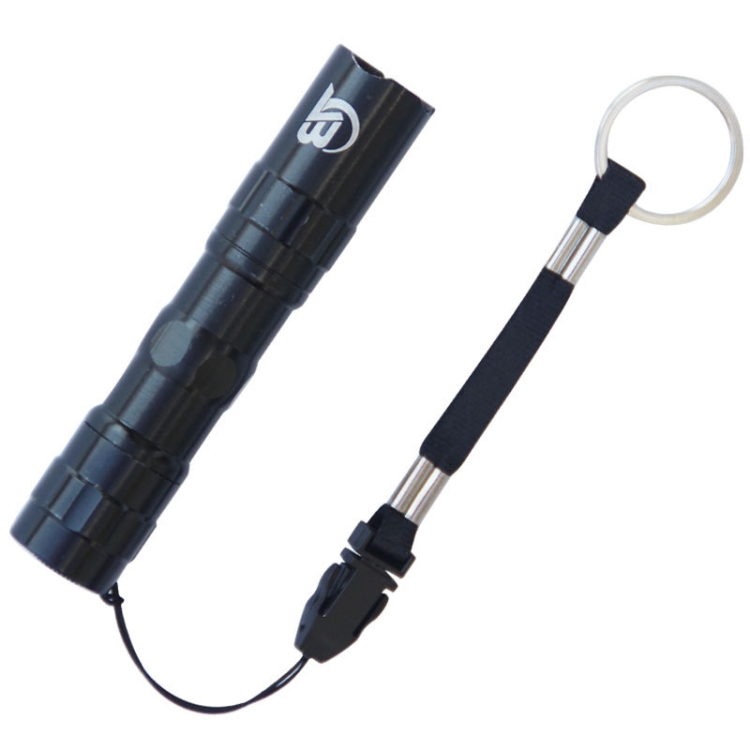

JUNGLELEOPARD 3 PCS Aluminum Alloy Strong Light Flashlight Mini Spotlight LED Light(Black)
