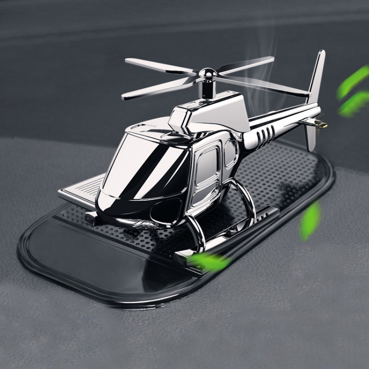 

In-Car Odor-Removing Decorations Car-Mounted Helicopter-Shaped Aromatherapy Decoration Products Specification： Silver/5 Aromatherapy Core