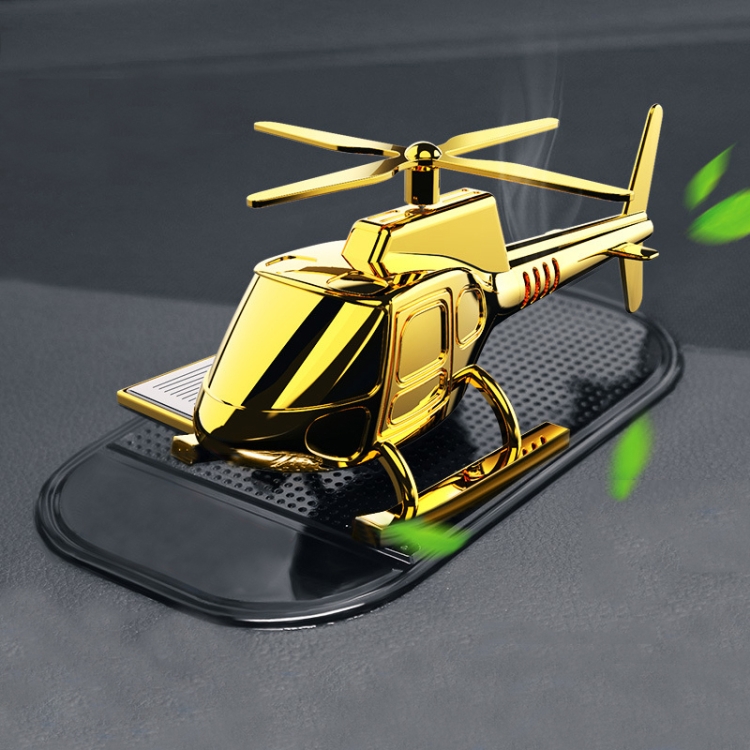 

In-Car Odor-Removing Decorations Car-Mounted Helicopter-Shaped Aromatherapy Decoration Products Specification： Golden/5 Aromatherapy Core