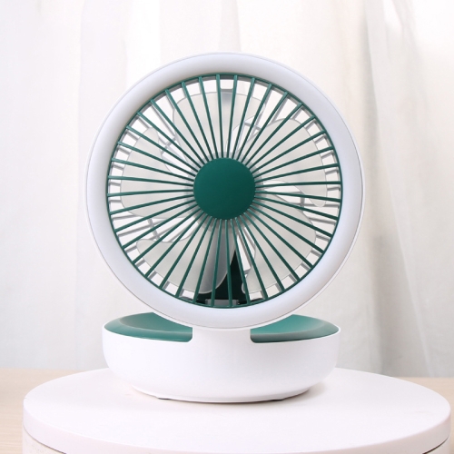 

Desktop Night Light Small Fan Student Dormitory Office Multi-angle Foldable USB Fan(Ink)