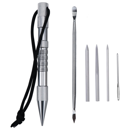 

Umbrella Rope Needle Marlin Spike Bracelet DIY Weaving Tool, Specification: 6 PCS / Set Silver