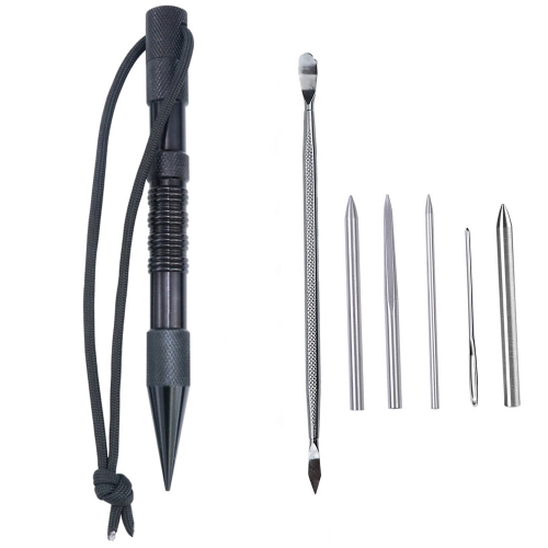 

Umbrella Rope Needle Marlin Spike Bracelet DIY Weaving Tool, Specification: 7 PCS / Set Black