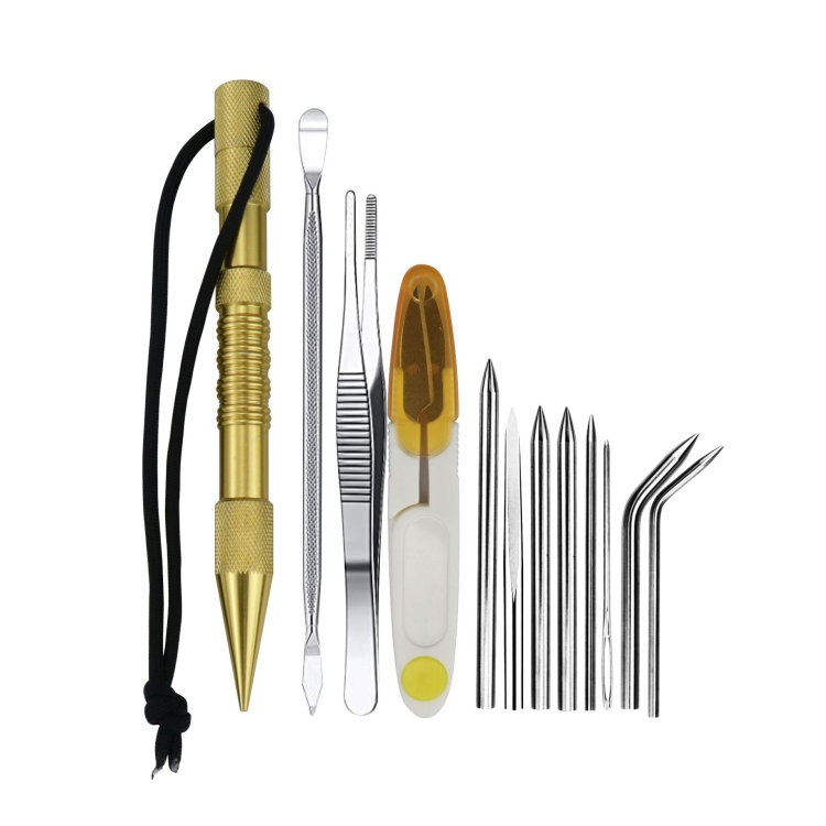 

Umbrella Rope Needle Marlin Spike Bracelet DIY Weaving Tool, Specification: 12 PCS / Set Gold