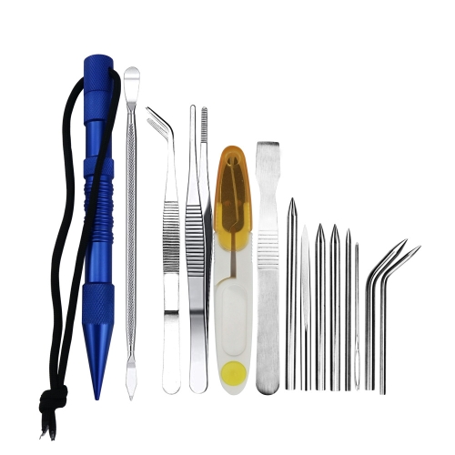 

Umbrella Rope Needle Marlin Spike Bracelet DIY Weaving Tool, Specification: 14 PCS / Set Blue