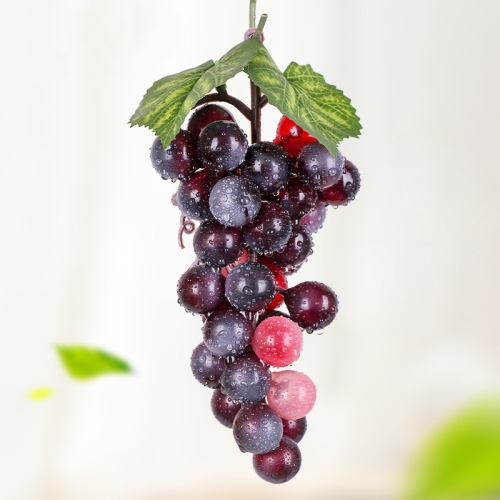 

4 Bunches 36 Grain Agate Grapes Simulation Fruit Simulation Grapes PVC with Cream Grape Shoot Props