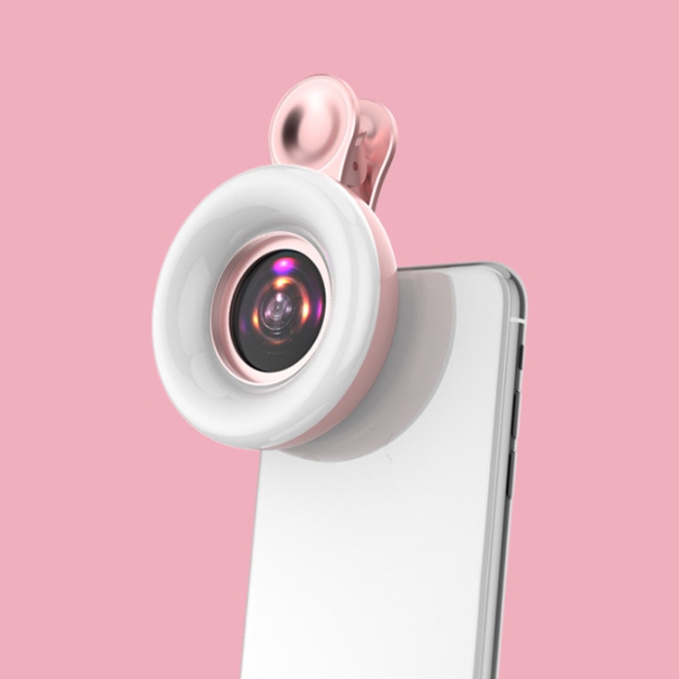 

Mobile Phone Macro Lens Beauty Makeup Selfie Light(Pink)