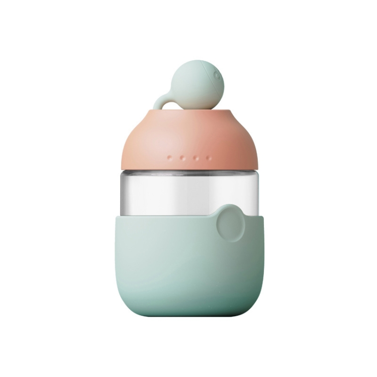 

Cute Pet Convenient Glass Water Cup Carry-On Cup(Pine Blue Green)