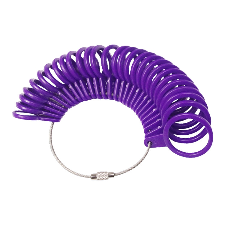

10 PCS Plastic Ring Circle Measurement Tools(Purple )