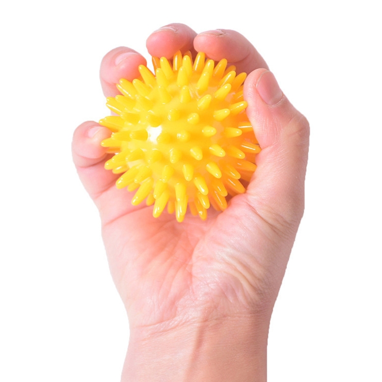 

2 PCS TPR Grip Ball Rehabilitation Hemiplegia Stroke Massage Finger Ball, Specification: 7cm (Yellow)