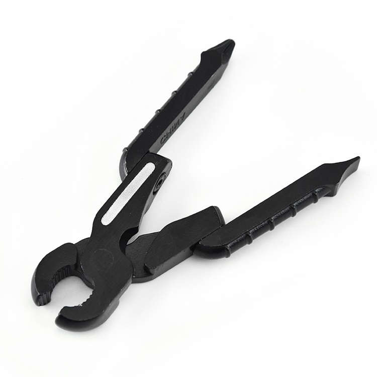

9 In1 Multifunctional Stainless Steel Folding Pliers EDC Outdoor Tools, Specification: Black Pliers