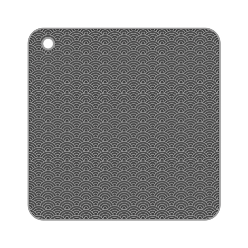 

2 PCS Geometry Kitchen Silicone Pot Holder Heat Insulation Pad Square(Gray)