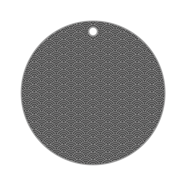 

2 PCS Geometry Kitchen Silicone Pot Holder Heat Insulation Pad Round(Gray)