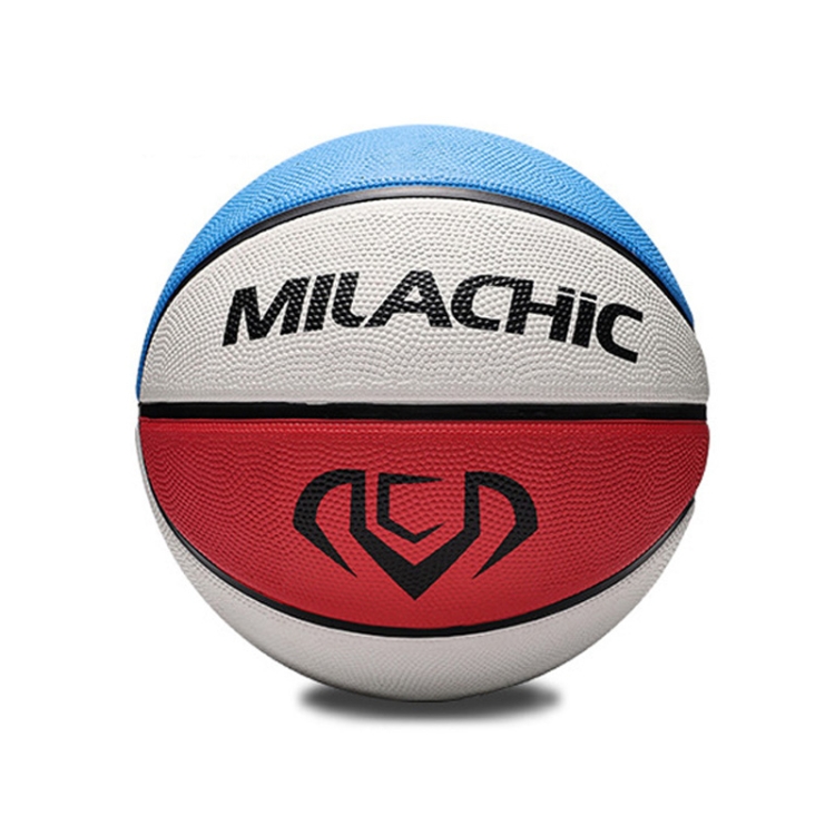 

MILACHIC Rubber Material Wear-Resistant Basketball(8402 Number 4 (Red White Blue))