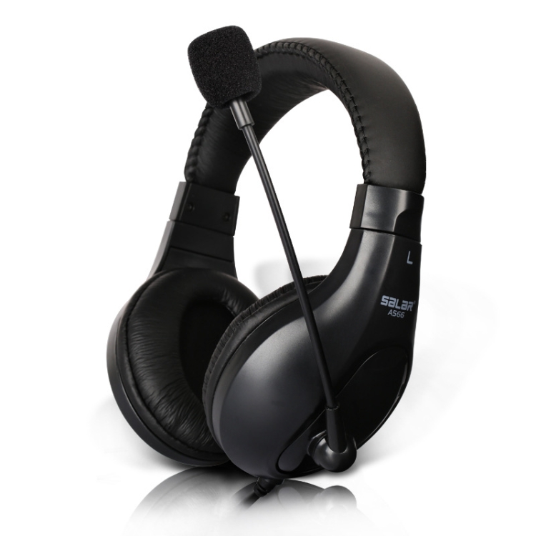 

Salar A566 Subwoofer Gaming Headset with Microphone, Cable Length: 2.3m(Black)