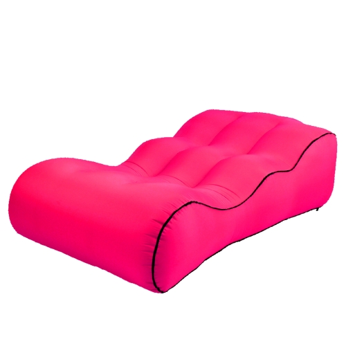 

BB1832 Outdoor Portable Inflatable Bed Foldable Beach Air Sofa, Size: Small: 120x60x25cm(Rose Red)