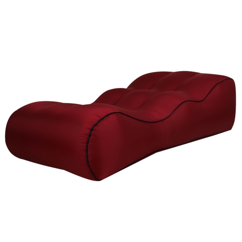 

BB1832 Outdoor Portable Inflatable Bed Foldable Beach Air Sofa, Size: Small: 120x60x25cm(Wine Red)