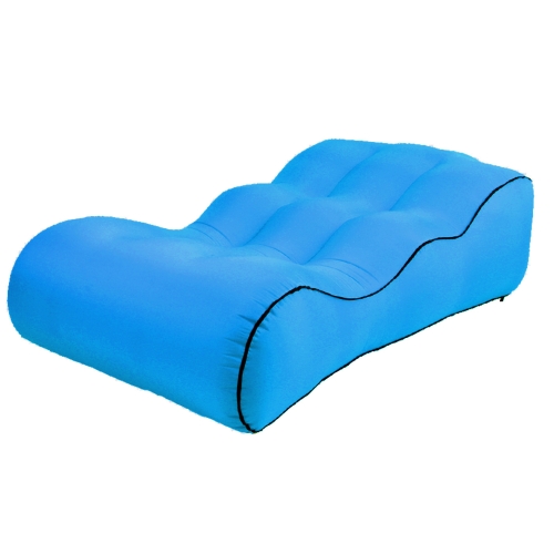 

BB1832 Outdoor Portable Inflatable Bed Foldable Beach Air Sofa, Size: Small: 120x60x25cm(Sky Blue)