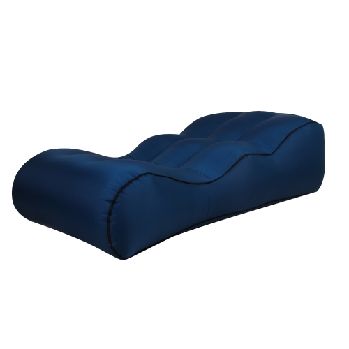 

BB1832 Outdoor Portable Inflatable Bed Foldable Beach Air Sofa, Size: Small: 120x60x25cm(Navy)