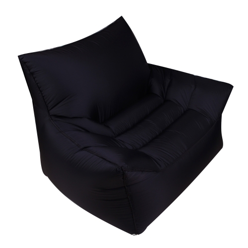 

BB1806 Outdoor Portable Inflatable Bed Folding Beach Air Sofa, Length: Small: 60x70x60cm(Black)