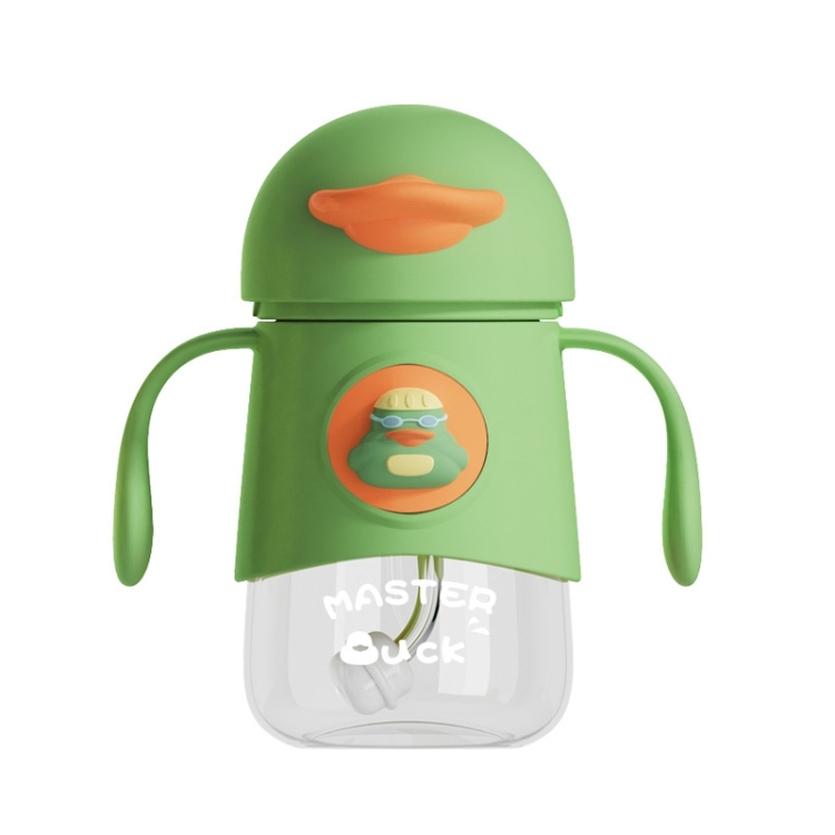 

TMC-012 Cartoon Duck Drinking Straw Cup For Babies And Toddlers(Green)