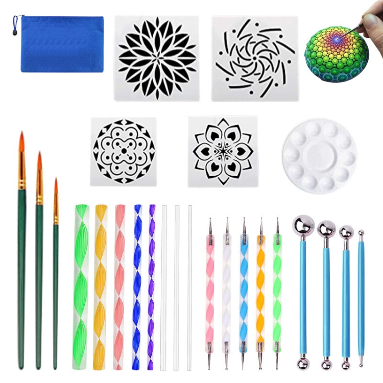 

26 In 1 Mandala Tool Paint Stick Point Pen Paintbrush Painting Tool(MTL-026A)