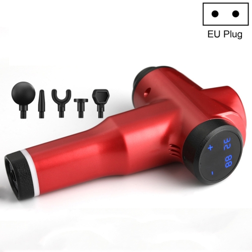 

Muscles Relax Massager Portable Fitness Equipment Fascia Gun, Specification: 6232 32 Gears Red(EU Plug)