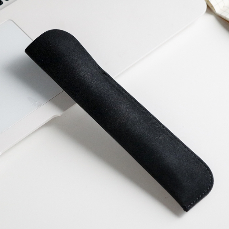 

10 PCS Leather Pencil Bag Simple Portable PU Stationery Protective Shell(Black)